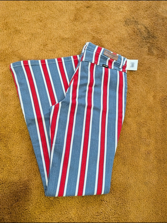 Wrangler Denim - Wrangler Red, Blue & White Striped Jeans